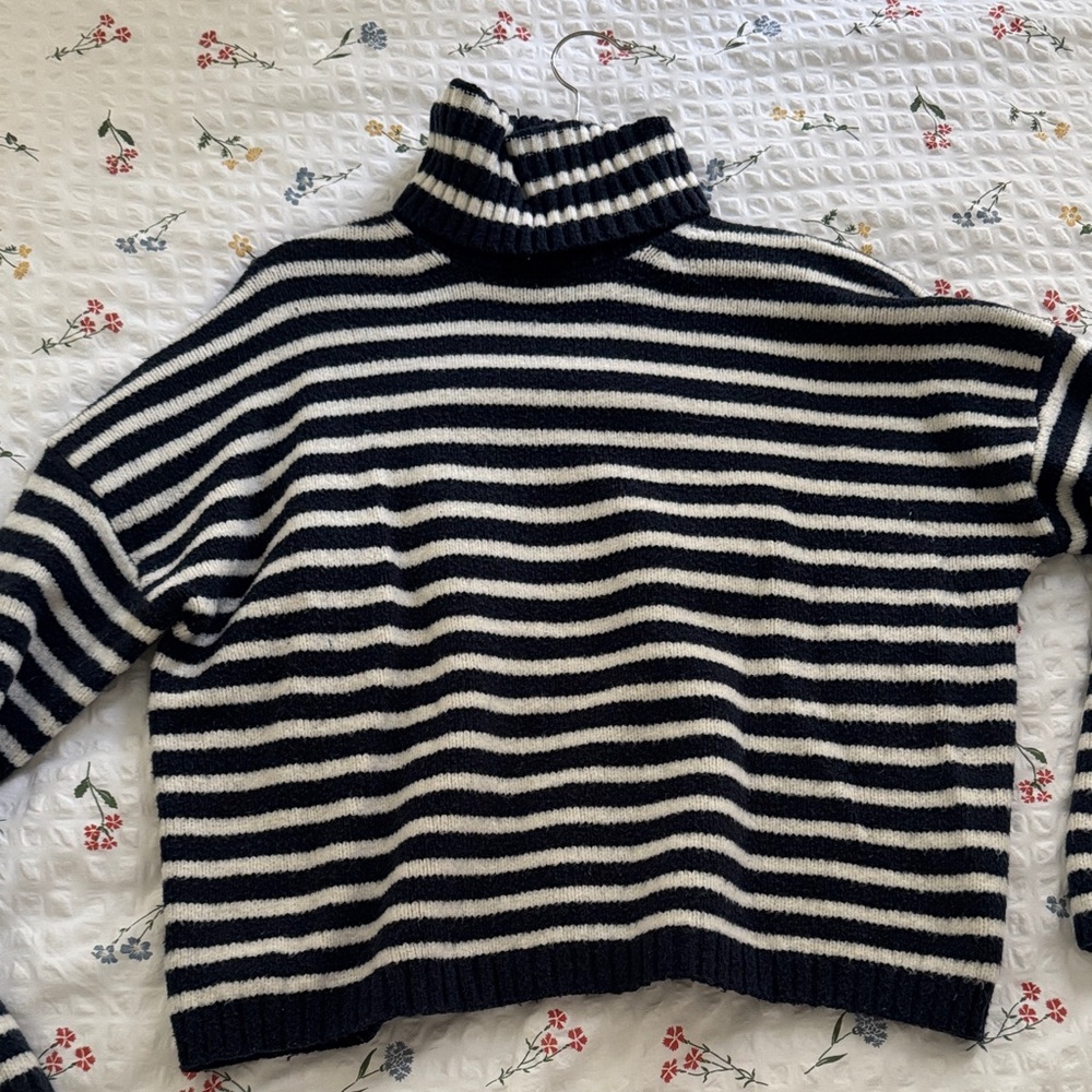 AF Striped Turtleneck Sweater